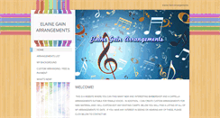 Desktop Screenshot of elainegainarrangements.com