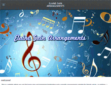 Tablet Screenshot of elainegainarrangements.com